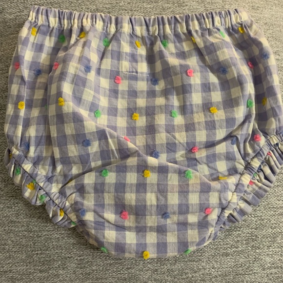 Baby Gap 6-12 months blue white w/ colored polka dots outfit shorts & tank - Picture 4 of 6